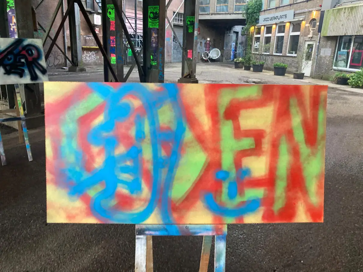 Foto bij Graffiti workshop