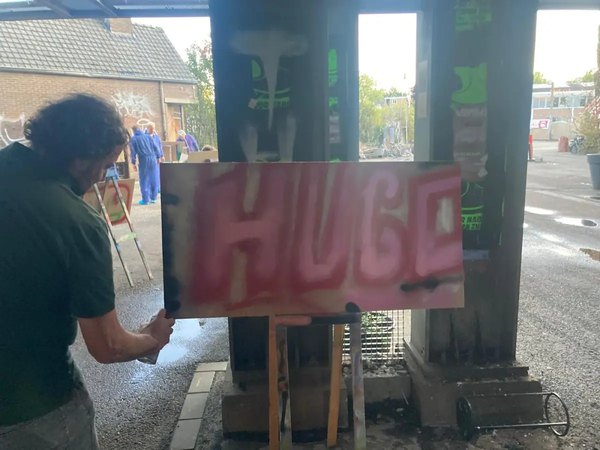 Foto bij Graffiti workshop
